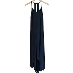 Tabitha Webb Black Racerback High Low Maxi Dress size small